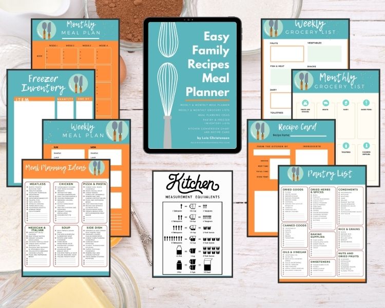 Weekly Meal Planner Mockup