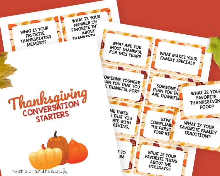 Thanksgiving Conversation Cards