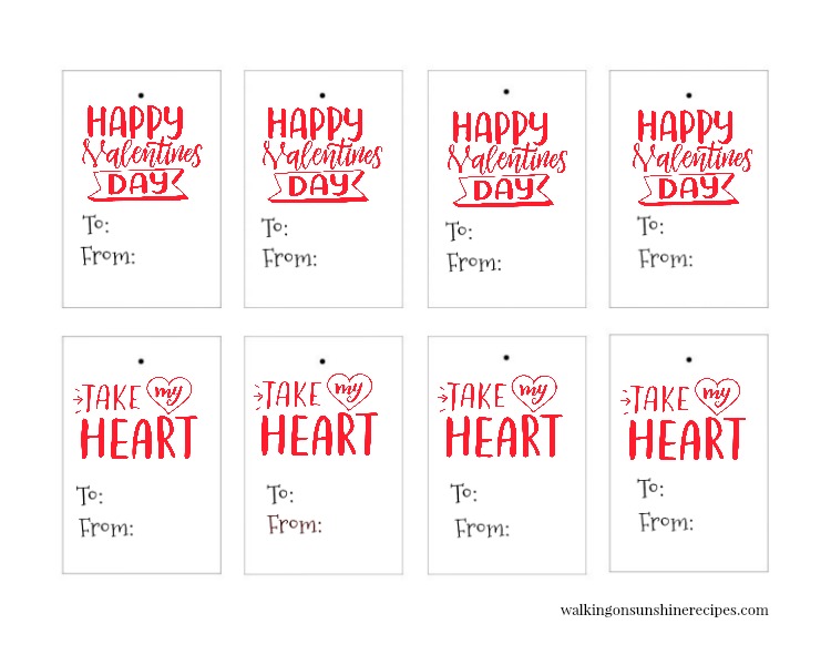 Simple Valentine's Day Gift Tags
