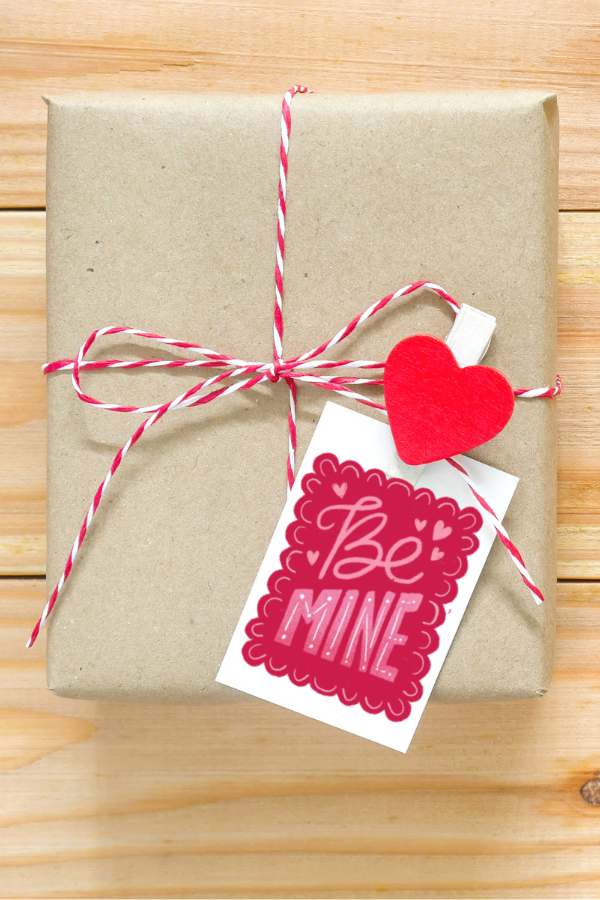 Be Mine Gift Tags - 4 different designs!