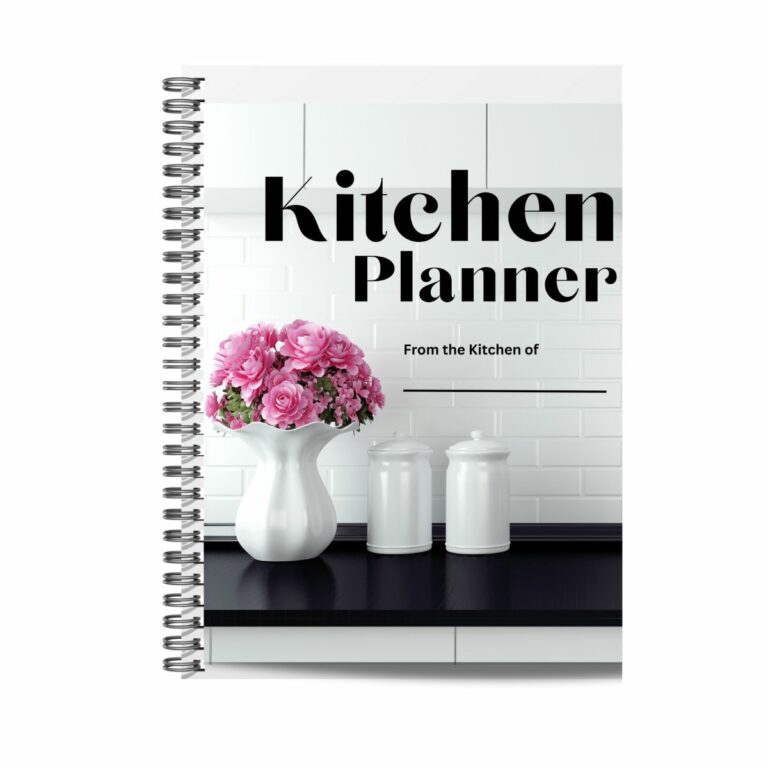 Pink Flower Kitchen Planner