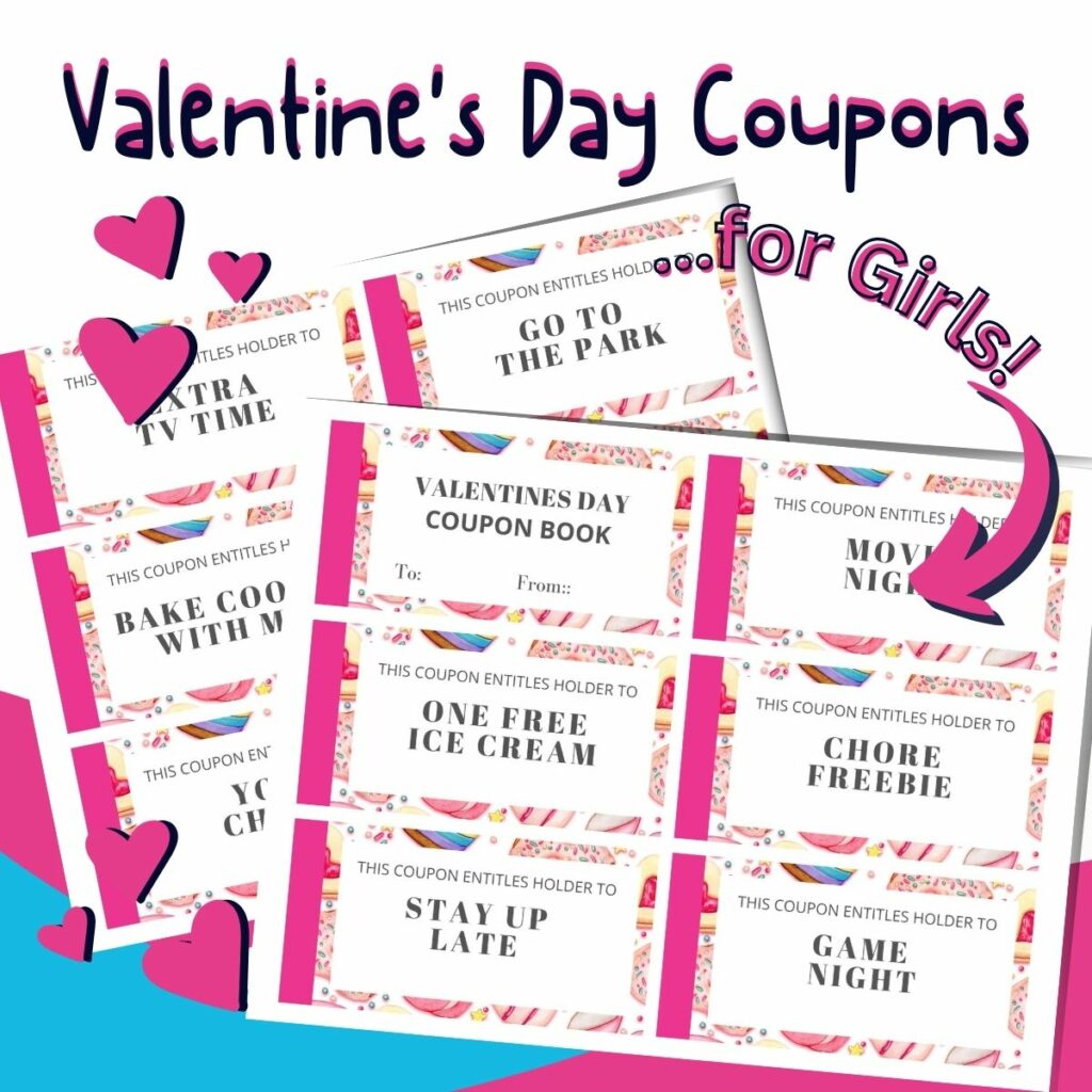 Valentine's Day Coupon Book for Girls