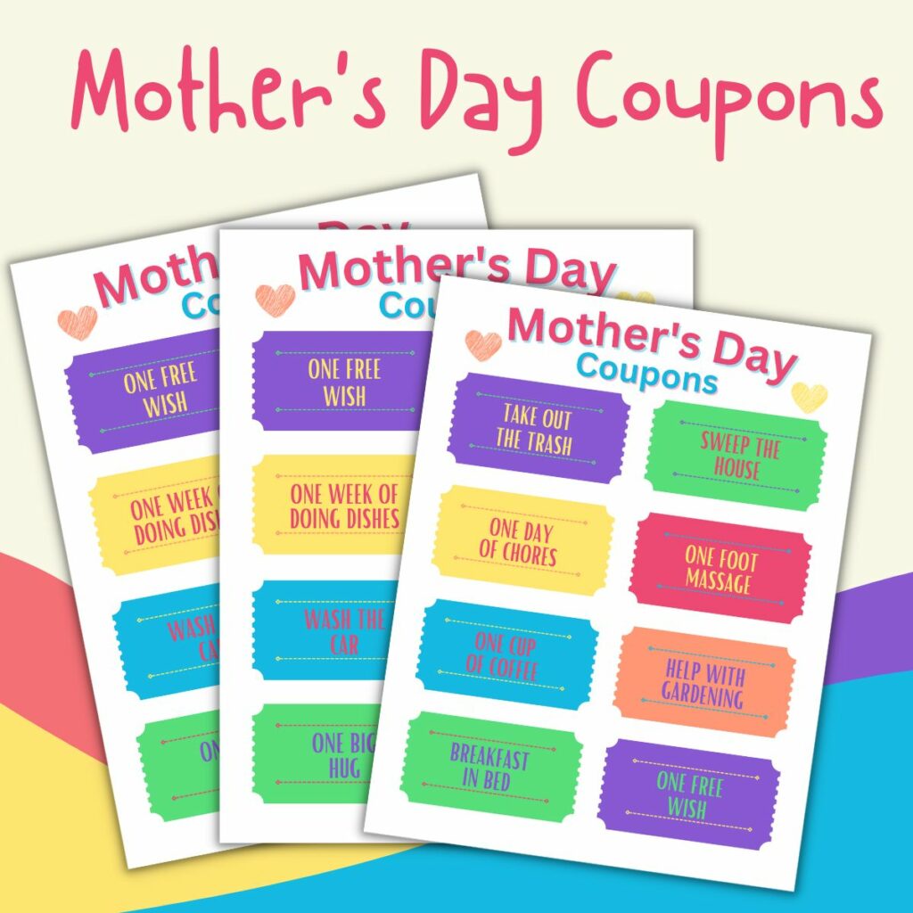 Mother's Day Coupons Set 2