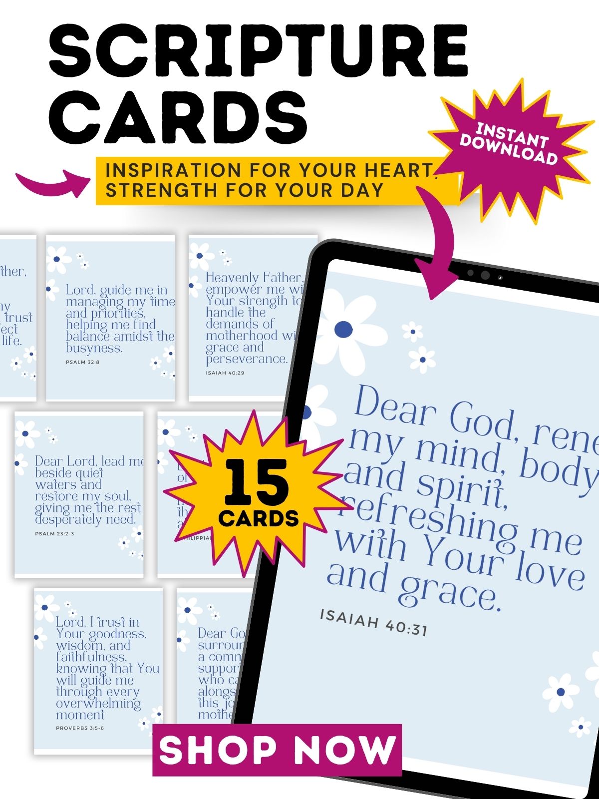 Printable Affirmation/Scripture Cards