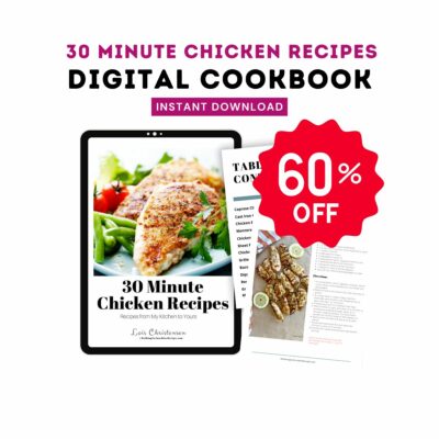 30 Minute chicken digital cookbook featured photo.