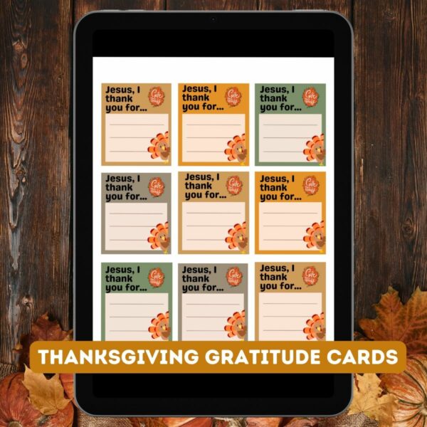 Gratitude Cards for Kids.