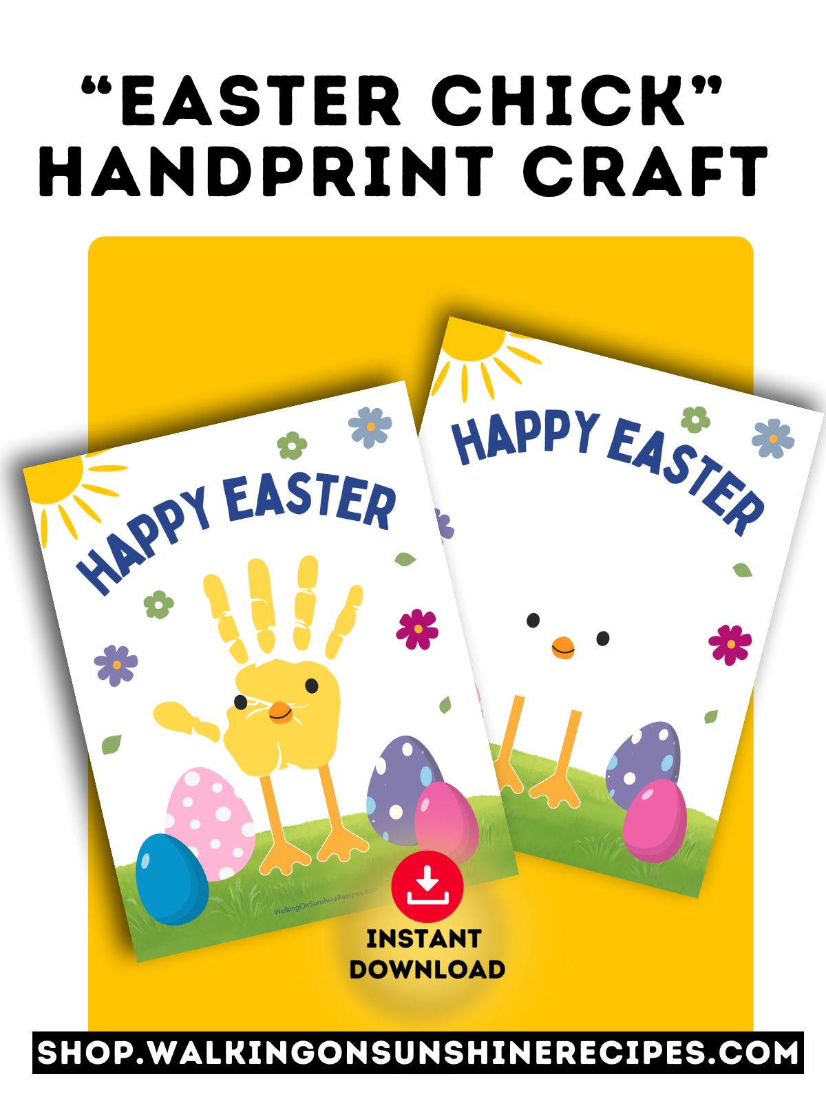 promo photo of handprint craft for Easter.