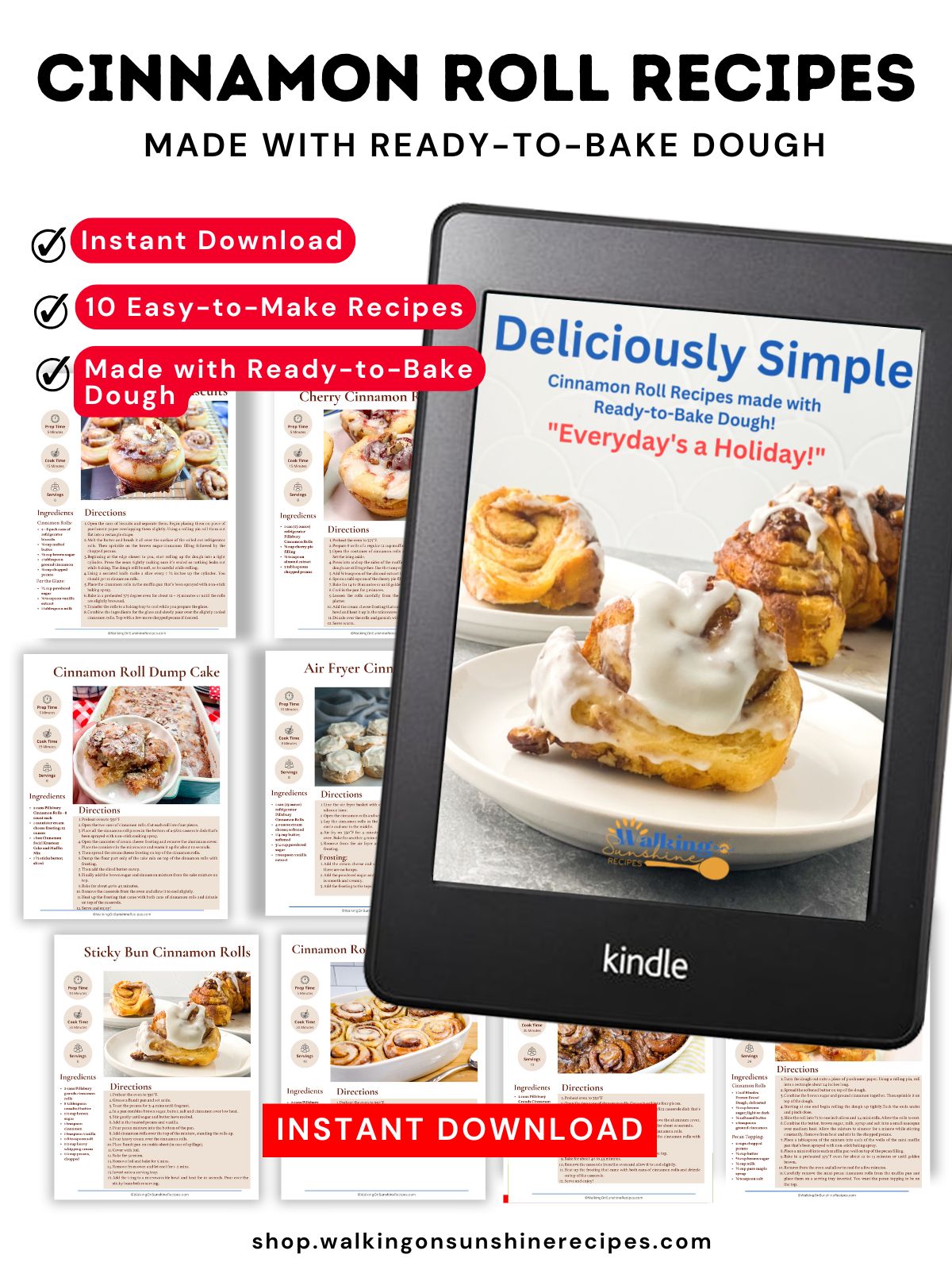 full promo for cinnamon roll ebook.
