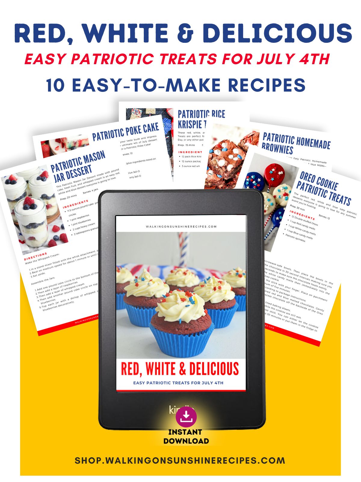red, white and delicious ebook promo.