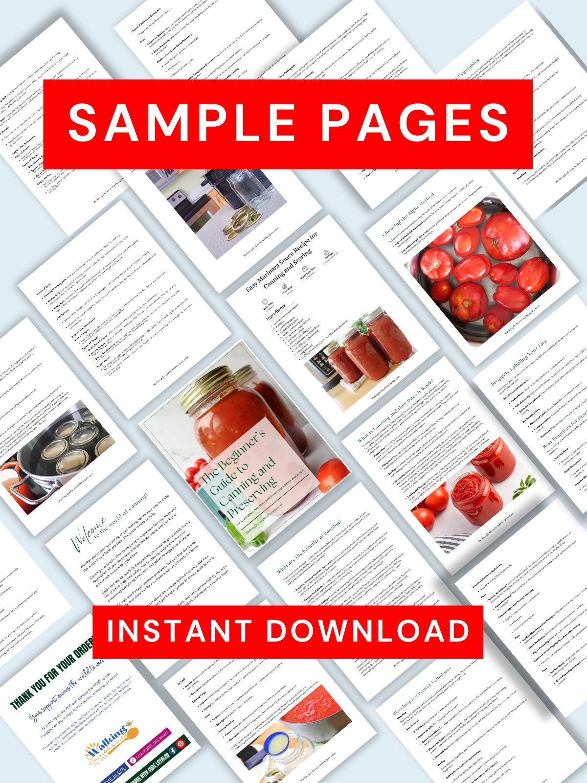 sample pages for canning ebook.