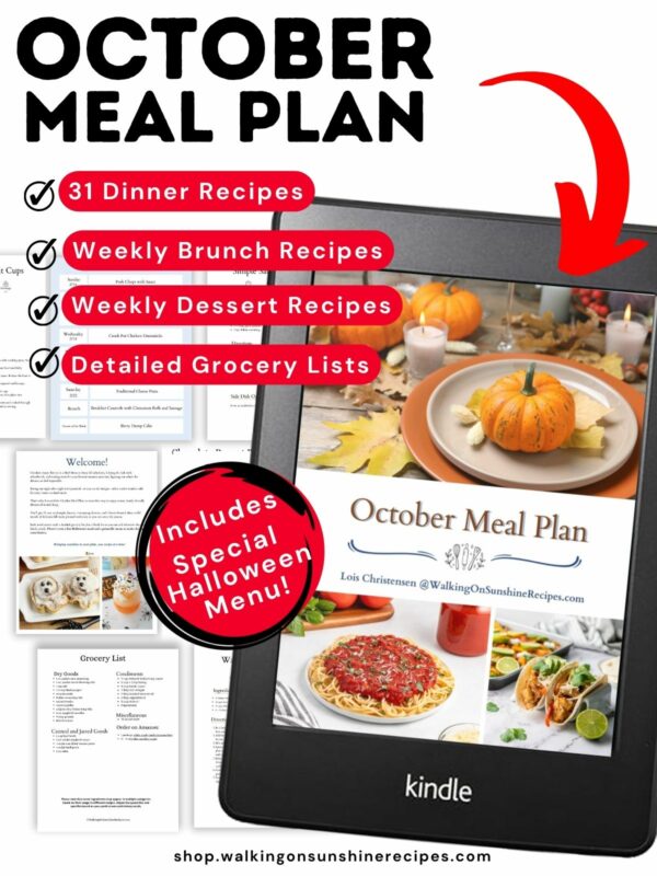 October Meal Plan