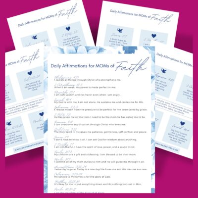 daily bible affirmation cards printable for faith encouragement.