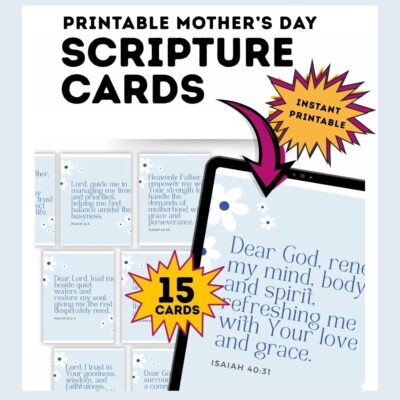 mother’s day printable scripture cards with bible verses.